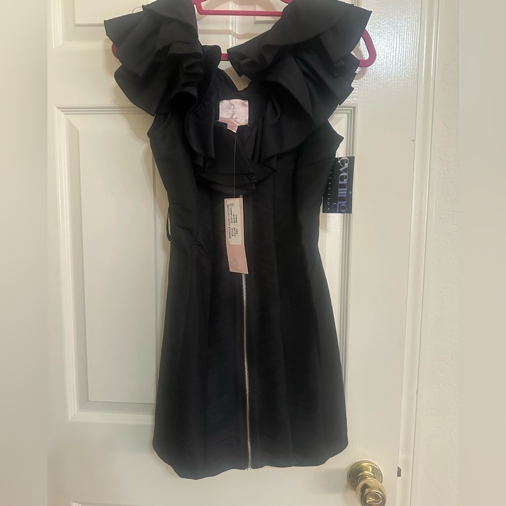 Black Ruffle Dress​​